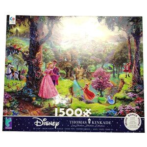 Disney Thomas Kinkade 1500-Piece Sleeping Beauty Jigsaw Puzzle 32x24 Ages 12+